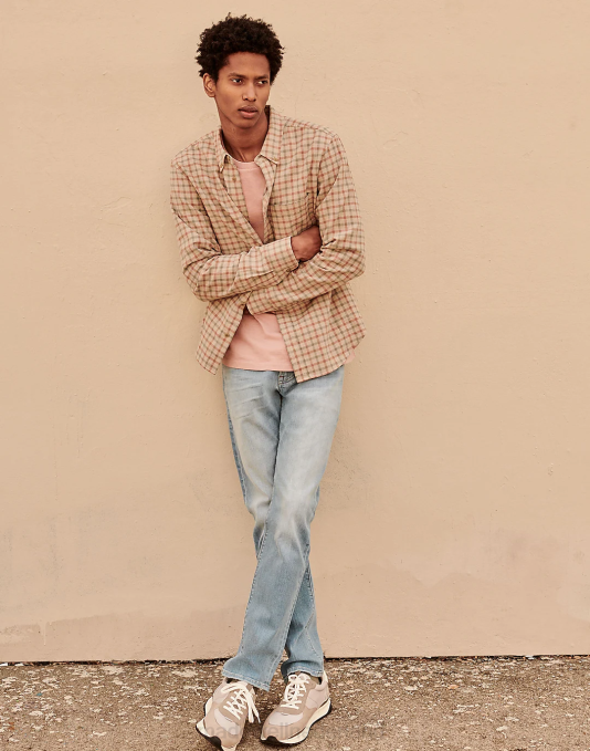 schoenen steen multi ZVH6626 Madewell kick-off sneaker Heren