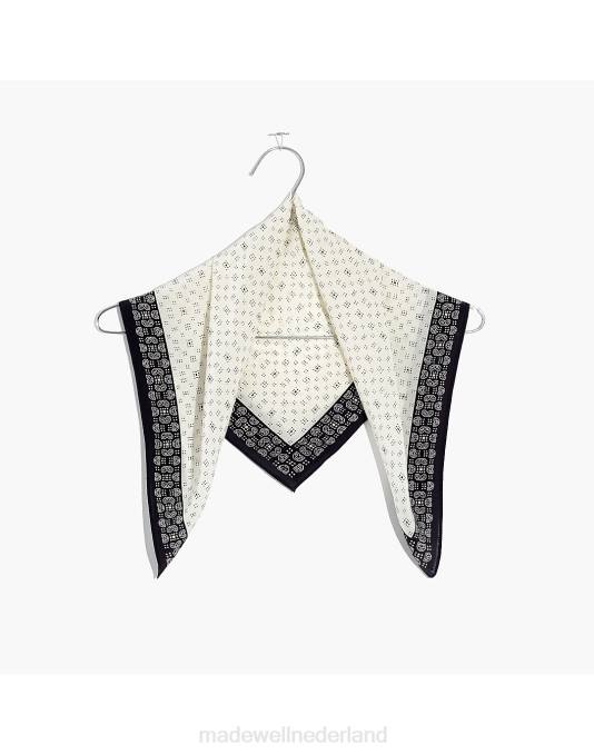accessoires zwarte steenkool ZVH6740 Madewell zijden bandana vrouwen