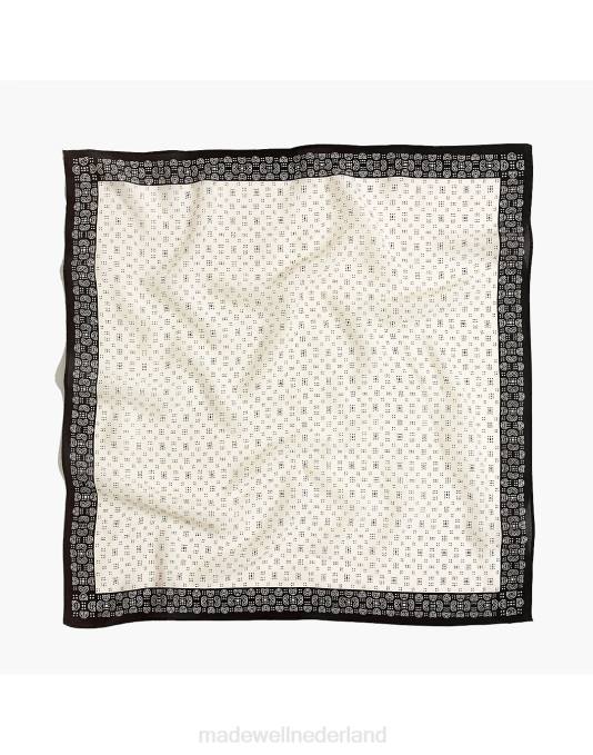 accessoires zwarte steenkool ZVH6740 Madewell zijden bandana vrouwen