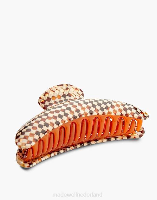 accessoires bruin multi ZVH61793 Madewell kapmes jumbo erfstukklauw vrouwen