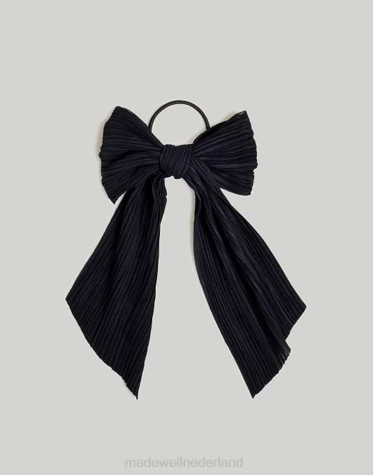 accessoires echt zwart ZVH6790 Madewell plissé scrunchie vrouwen