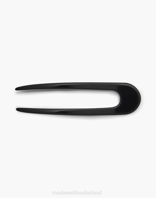 accessoires zwart ZVH61786 Madewell machete Franse haarspeld vrouwen