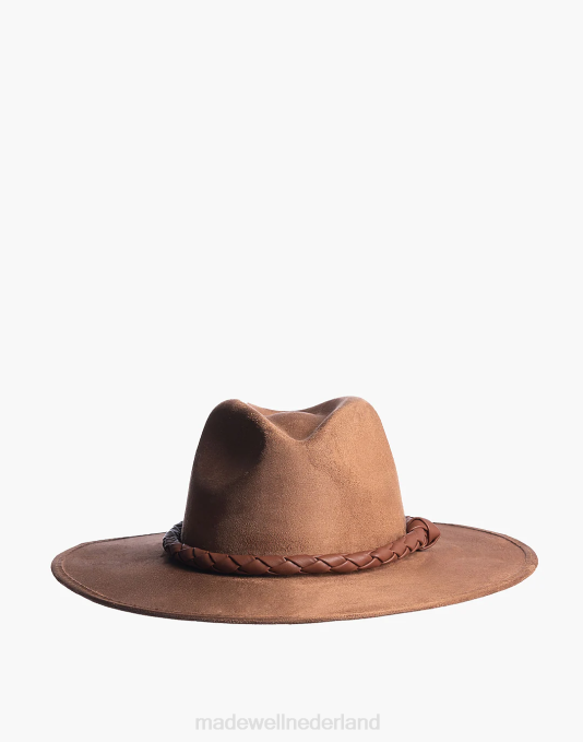 accessoires bruin ZVH61234 Madewell asn veganistische suède outlaw rancher hoed vrouwen