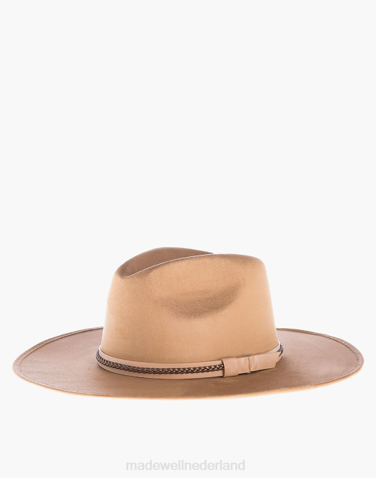 accessoires bruinen ZVH61246 Madewell asn veganistische suède denali rancher hoed vrouwen