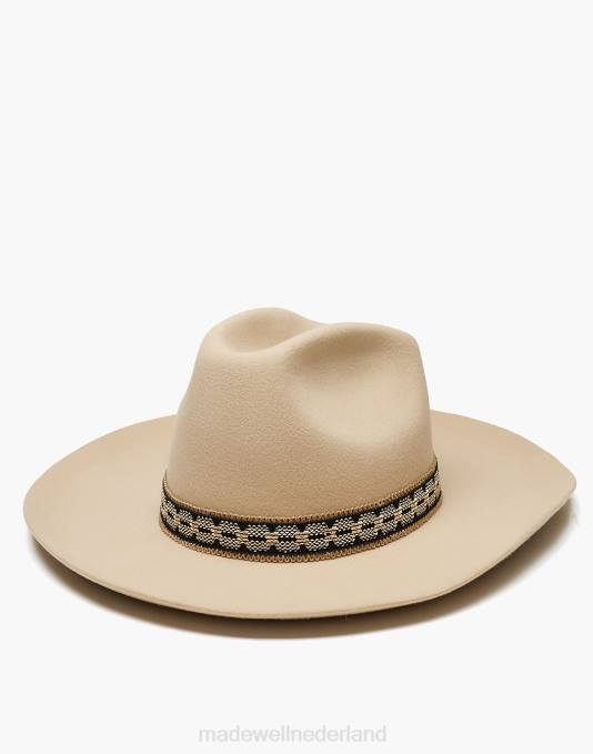 accessoires chocolade ZVH62438 Madewell Wyeth wollen layne hoed vrouwen