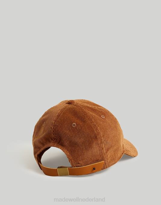 accessoires gevallen hout ZVH6794 Madewell corduroy baseballpet vrouwen