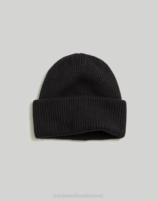accessoires gevallen hout ZVH6797 Madewell gebreide muts van wolmix vrouwen