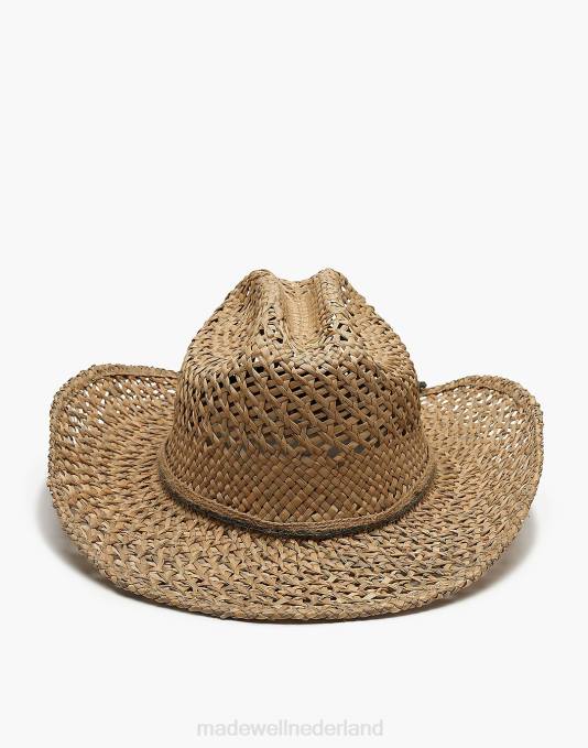 accessoires natuurlijk ZVH62435 Madewell Wyeth Jessica strohoed vrouwen