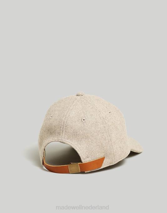 accessoires verweerd beton ZVH6793 Madewell Baseballpet van wolmix vrouwen