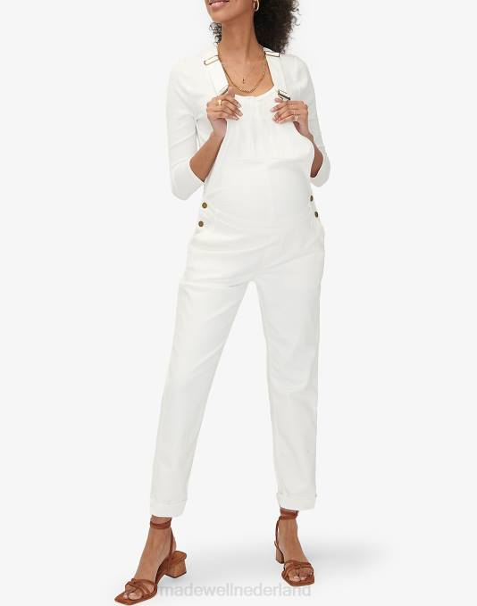 accessoires wit ZVH61435 Madewell hatch collectie de denim zwangerschapsoverall vrouwen