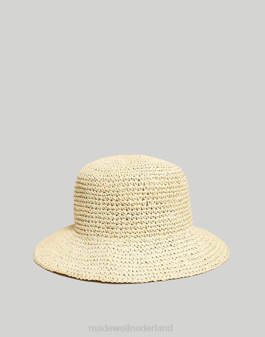 accessoires zacht mahonie ZVH62470 Madewell strohoed vrouwen