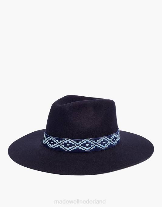 accessoires zwart ZVH6813 Madewell Wyeth Carly vilten rancherhoed vrouwen