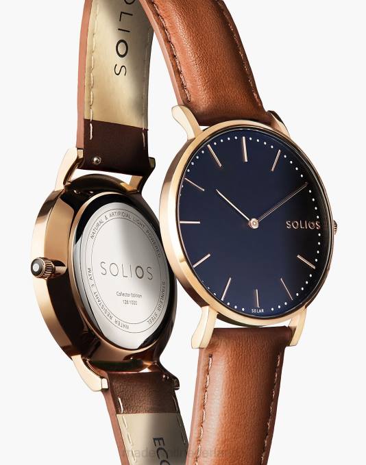 accessoires bruin ZVH62288 Madewell solios horloges eco veganistisch hoesje vrouwen