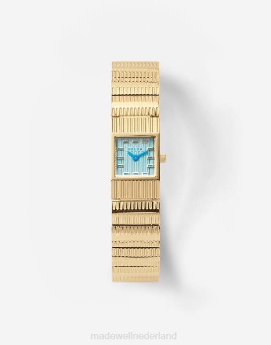 accessoires goud ZVH61310 Madewell Breda 'groove' metalen armbandhorloge vrouwen