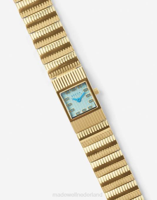 accessoires goud ZVH61310 Madewell Breda 'groove' metalen armbandhorloge vrouwen