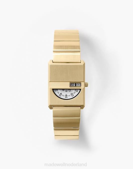 accessoires goud ZVH61314 Madewell Breda Pulse tandem metalen armbandhorloge, 26 mm vrouwen