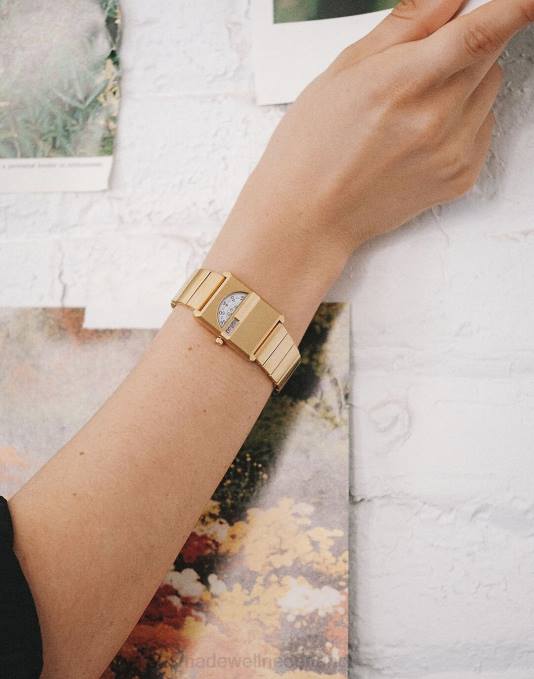 accessoires goud ZVH61314 Madewell Breda Pulse tandem metalen armbandhorloge, 26 mm vrouwen