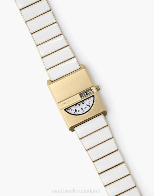 accessoires wit ZVH61316 Madewell Breda Pulse met metalen armbandhorloge, 26 mm vrouwen