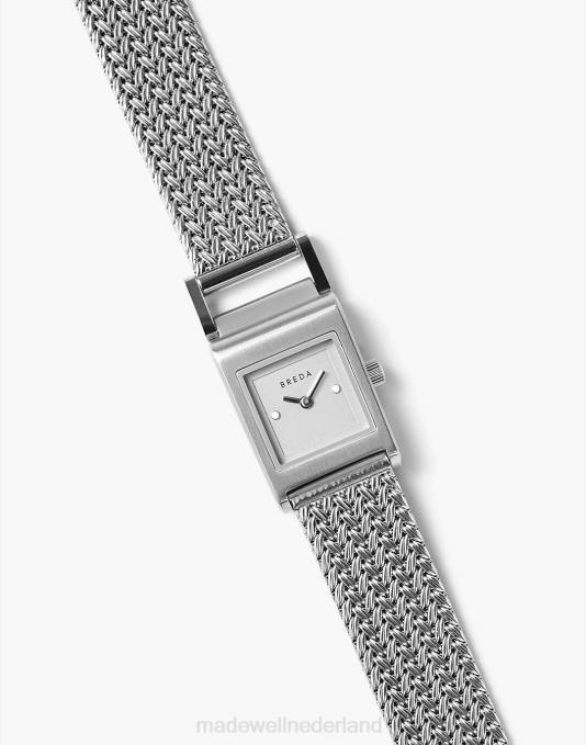 accessoires zilver ZVH61322 Madewell Breda Revel roestvrijstalen mesh-armbandhorloge, 18 mm vrouwen