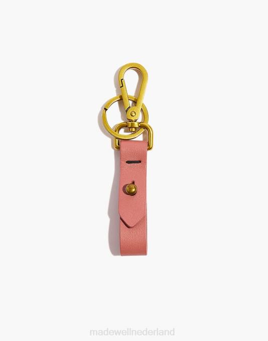 accessoires echt zwart ZVH6706 Madewell de sleutelhanger van de voordeur in leer vrouwen