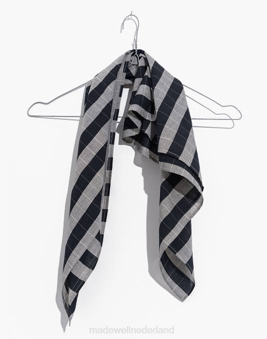 accessoires multi ZVH62414 Madewell world of crow zwart-wit gestreepte bandana vrouwen