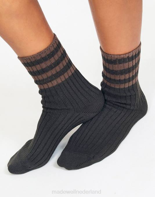 accessoires okkernoot ZVH62309 Madewell op maat gemaakte Union Lexi-sokken vrouwen