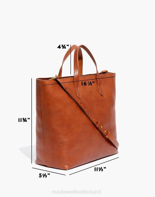 accessoires Engels zadel ZVH6734 Madewell de transporttas met ritssluiting aan de bovenkant vrouwen