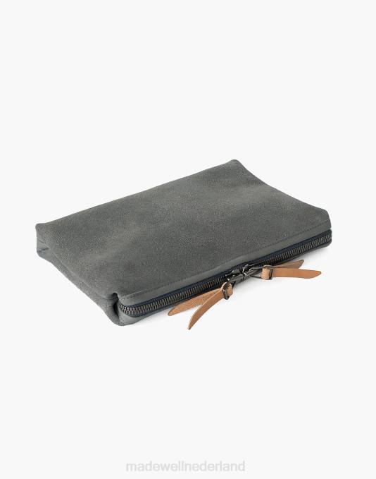 accessoires bruin ZVH61875 Madewell Makr lederen organizertasje vrouwen