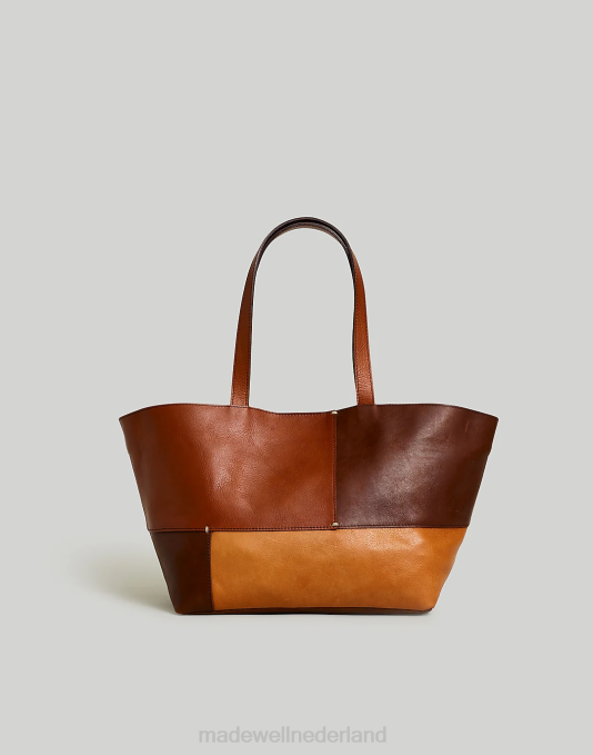 accessoires bruin multi ZVH6723 Madewell limited edition: de upcycled patchwork draagtas vrouwen
