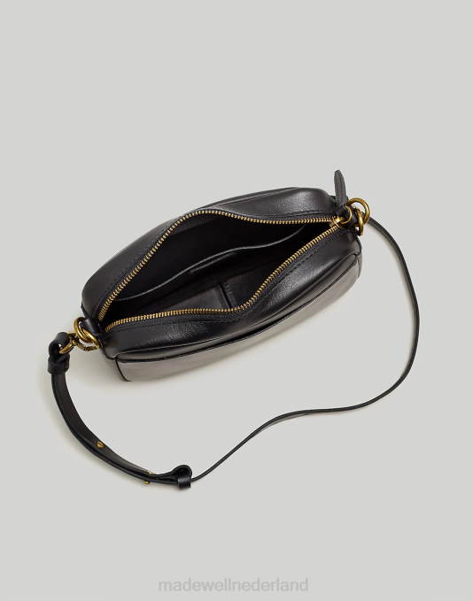 accessoires echt zwart ZVH6658 Madewell de crossbodytas met karabijnhaak vrouwen