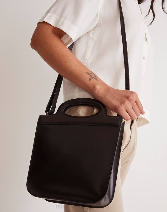 accessoires echt zwart ZVH6662 Madewell de crossbodytas met koord vrouwen