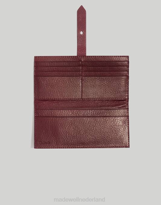 accessoires echt zwart ZVH6709 Madewell de leren post portemonnee vrouwen