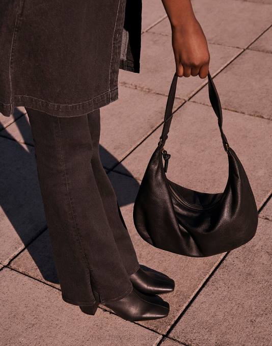 accessoires echt zwart ZVH6715 Madewell de Sydney-hobotas vrouwen