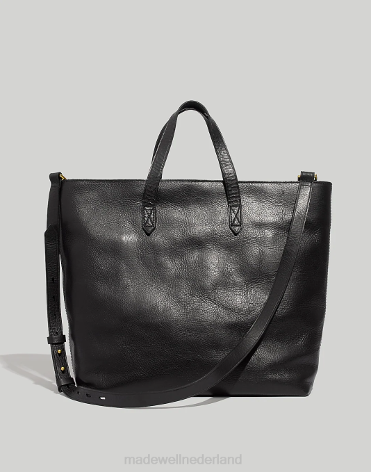 accessoires echt zwart ZVH6733 Madewell de transporttas met ritssluiting aan de bovenkant vrouwen