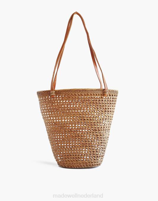 accessoires natuurlijk ZVH61256 Madewell bembien rotan isla mand draagtas vrouwen