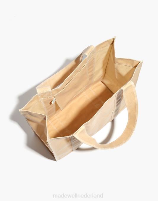 accessoires smaragd ZVH62225 Madewell veel gewaxte canvas draagtas vrouwen