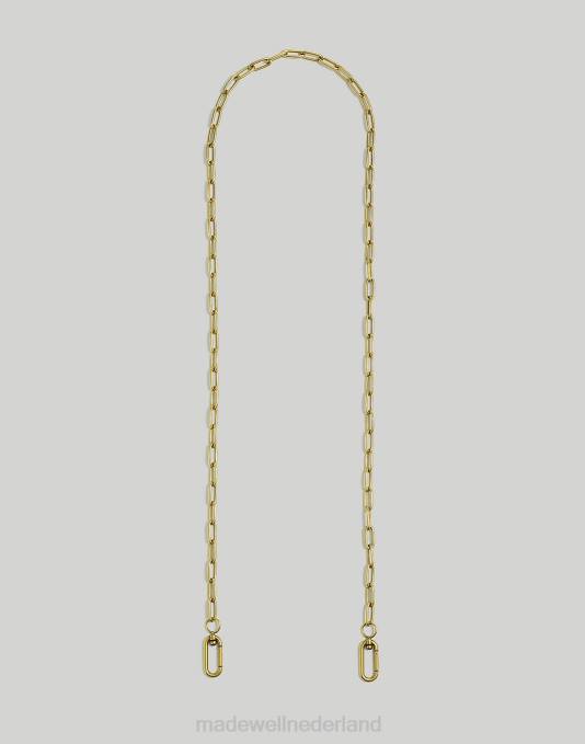 accessoires vintage goud ZVH6641 Madewell de schoudertasriem: dunne kettingeditie vrouwen