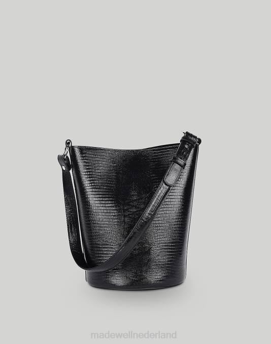 accessoires zwart multi ZVH61602 Madewell Hyer Goods luxe converteerbare bucketbag vrouwen