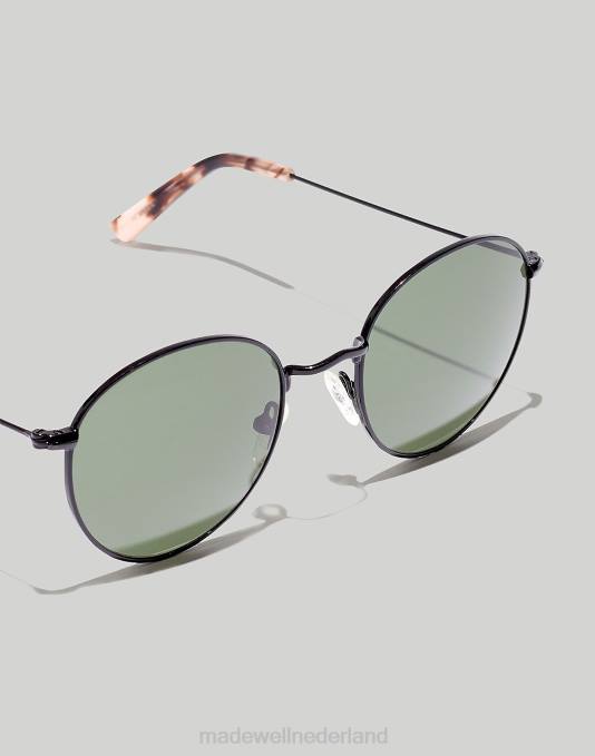 accessoires echt zwart ZVH61042 Madewell fest pilotenzonnebril vrouwen