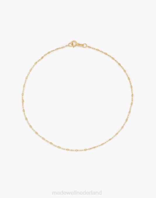 juwelen goud ZVH61739 Madewell Kinn diamantgeslepen rolo-ketting enkelbandje vrouwen