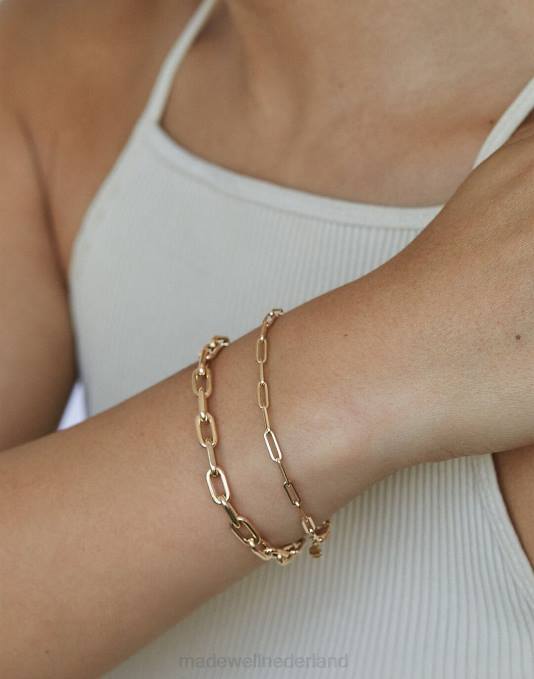 juwelen goud ZVH61744 Madewell Kinn petite schakelkettingarmband vrouwen