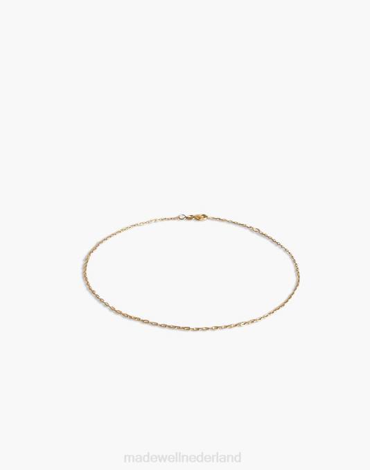 juwelen goud ZVH61756 Madewell Kinn micro rolo ketting enkelbandje vrouwen
