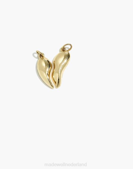 juwelen goud ZVH61532 Madewell nashira arno vermeil hart hanger bedelset vrouwen