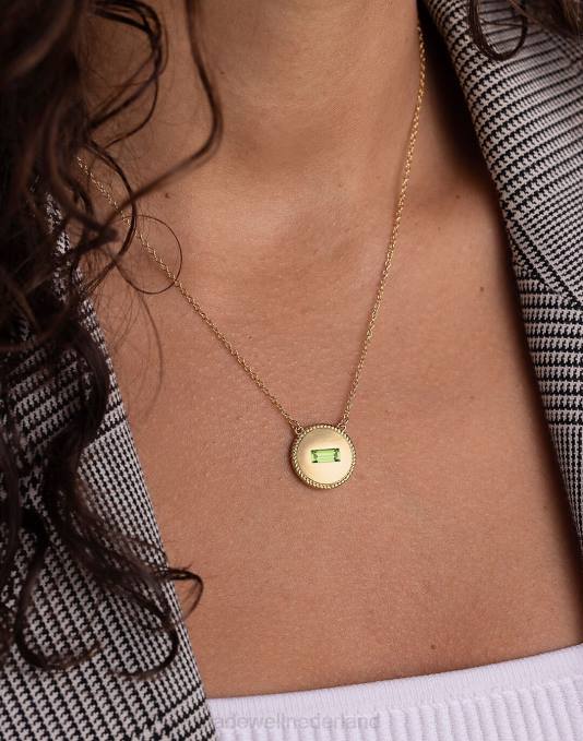 accessoires Januari ZVH61436 Madewell katie dean sieraden munt geboortesteen ketting vrouwen