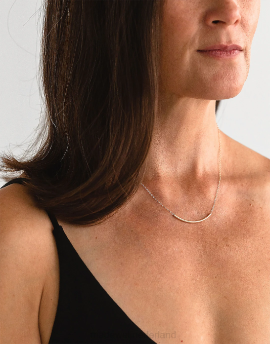 accessoires goud ZVH61438 Madewell sheena marshall sieraden zonsondergang ketting vrouwen