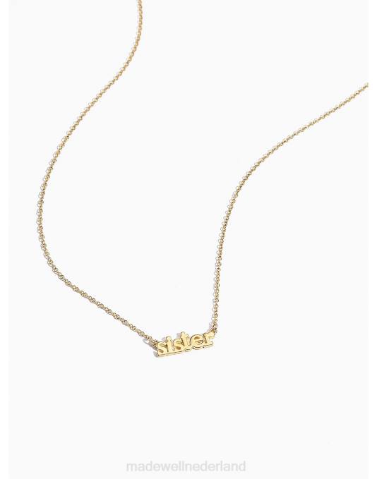 accessoires goud ZVH61484 Madewell katie dean sieraden zus ketting vrouwen