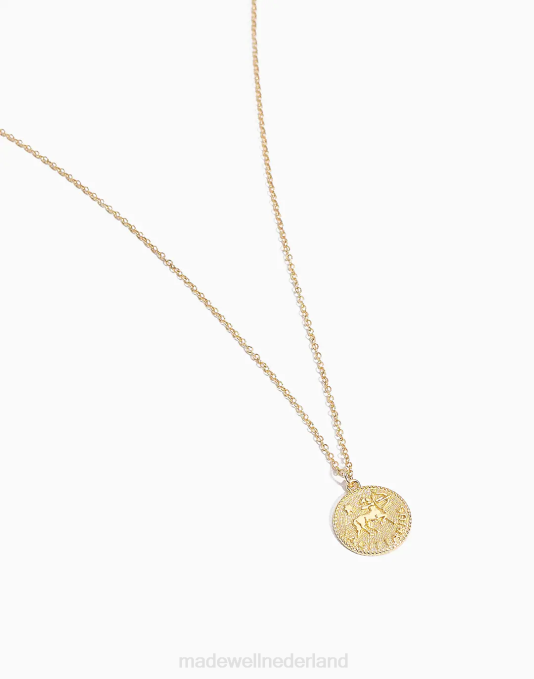 accessoires goud ZVH61496 Madewell katie dean sieraden boogschutter dierenriemketting vrouwen