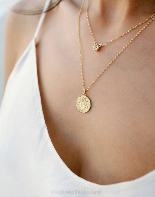accessoires goud ZVH61497 Madewell Katie Dean sieraden Maagd dierenriem ketting vrouwen