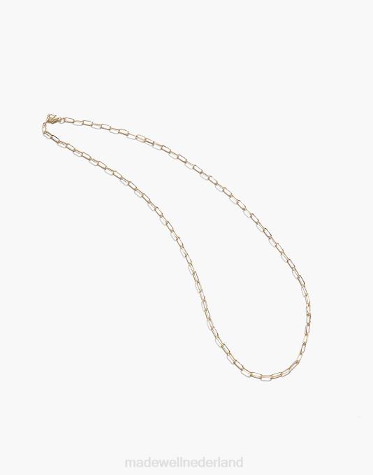 accessoires goud ZVH61894 Madewell maslo sieraden getrokken kabelketting vrouwen