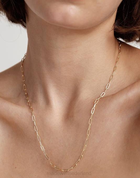 accessoires goud ZVH61894 Madewell maslo sieraden getrokken kabelketting vrouwen